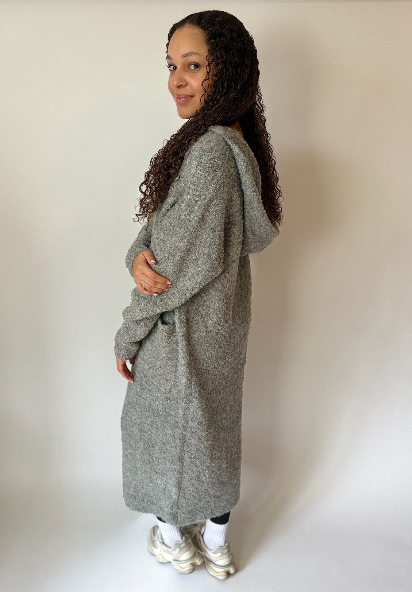 CAMRYN CARDIGAN (HEATHER GREY)