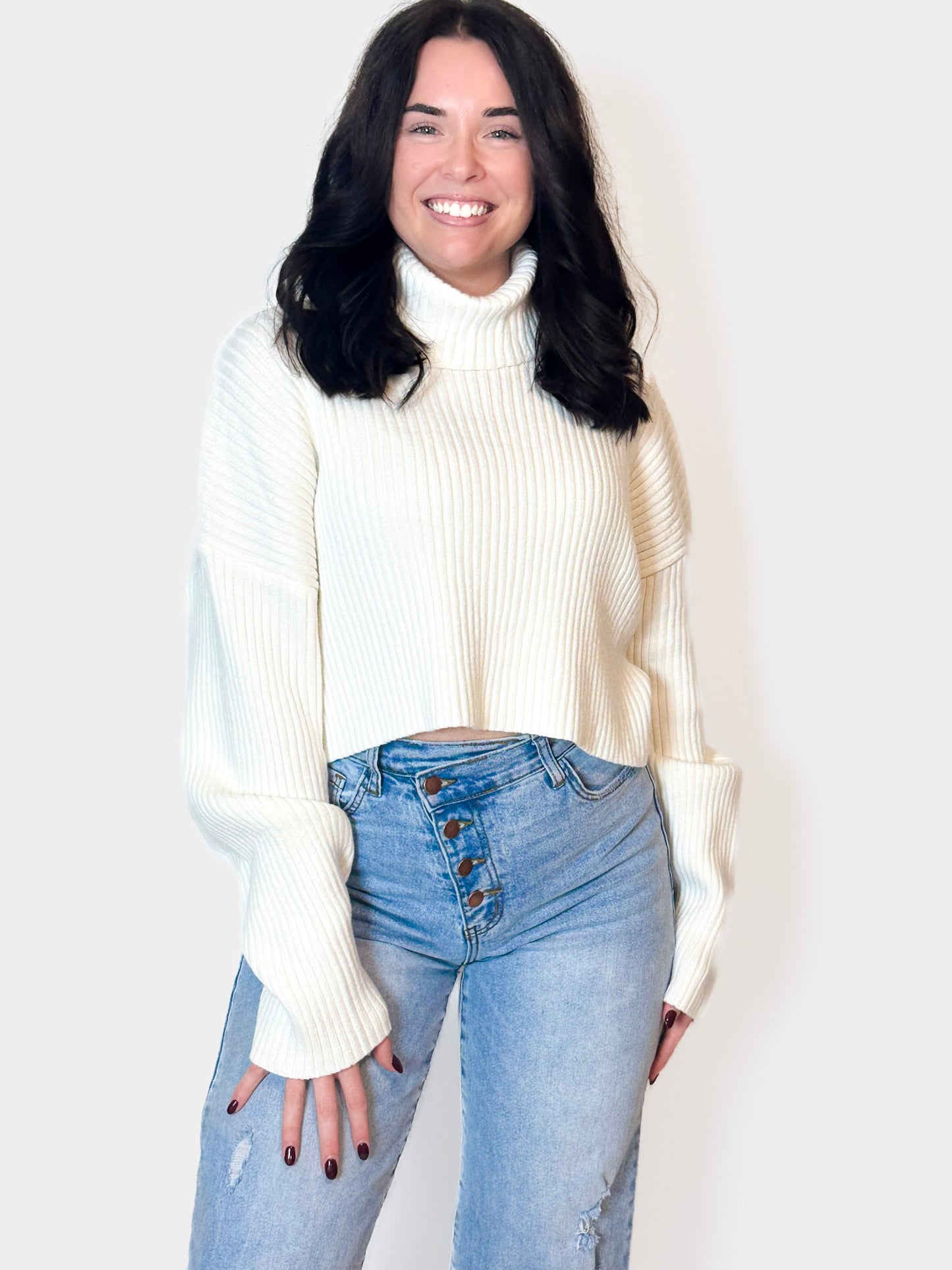 FIRST FROST TURTLENECK SWEATER (IVORY)