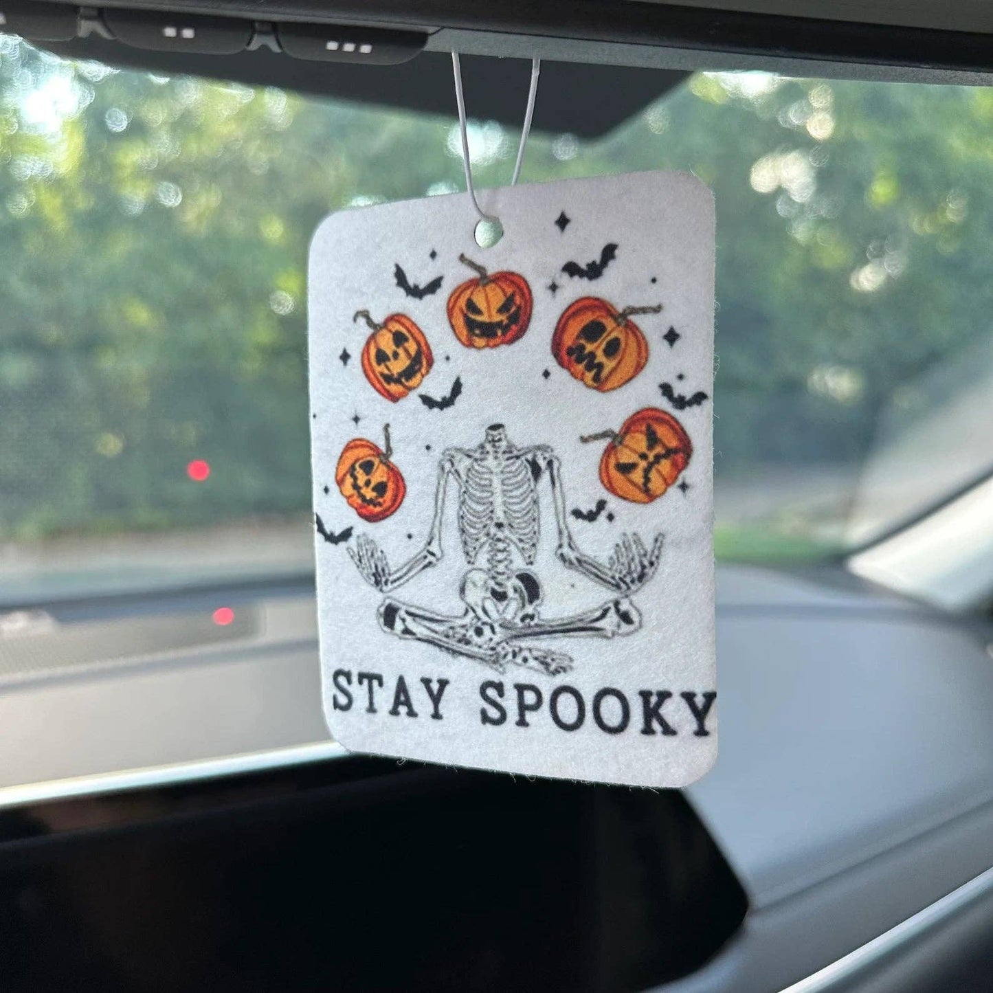 STAY SPOOKY CAR AIR FRESHENER (CANDY CORN)