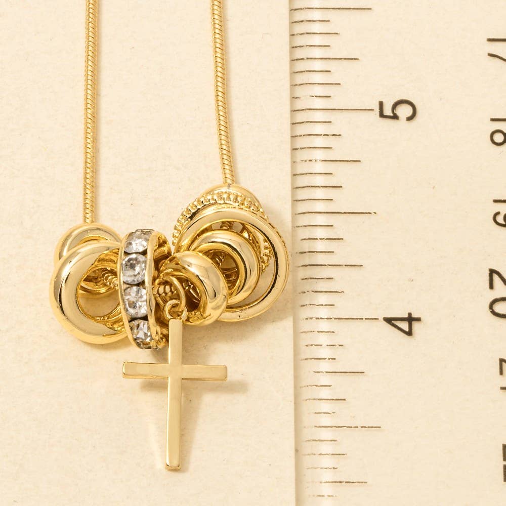 BY HIS TRUTH CROSS CHAIN (GOLD)