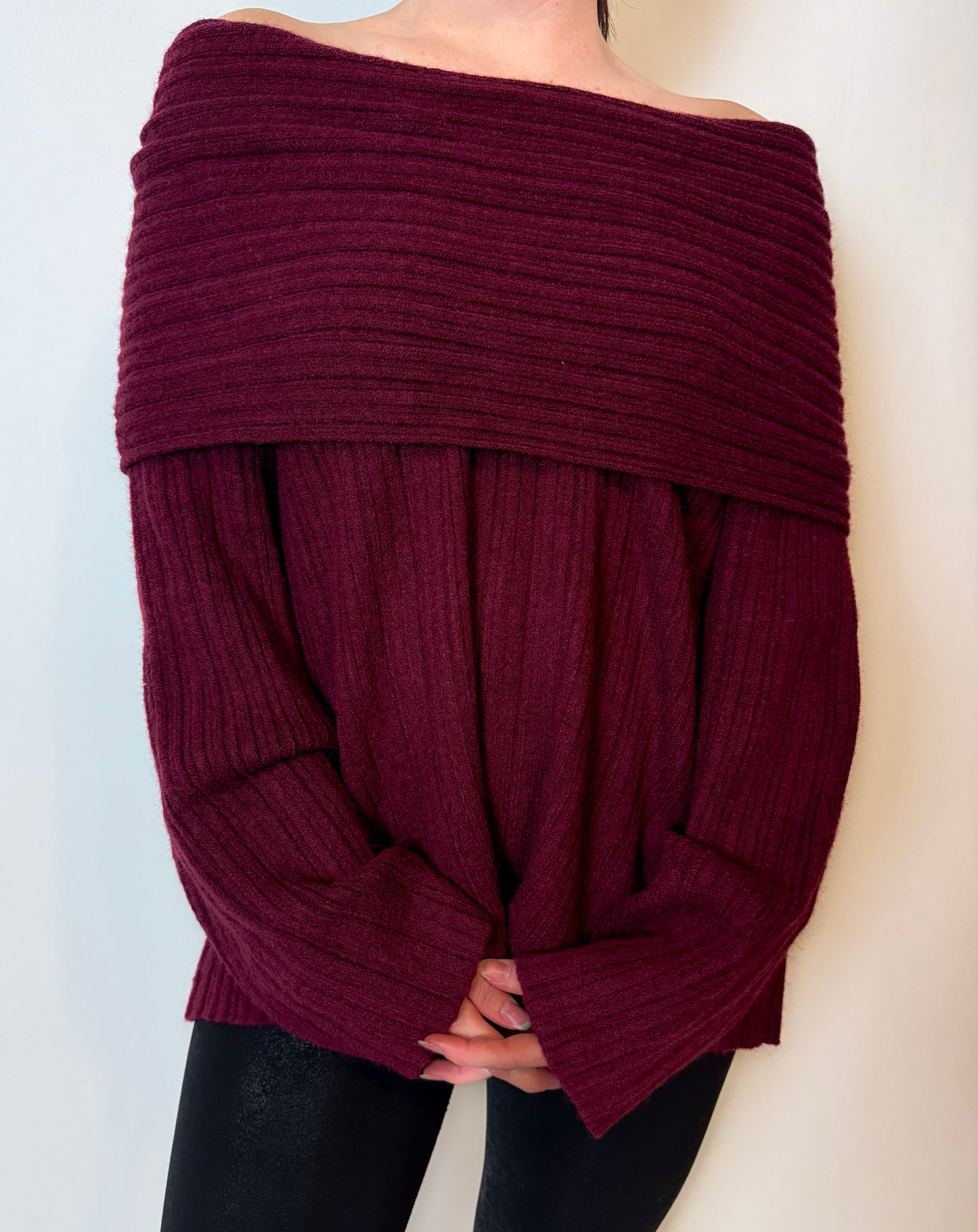 SUGARPLUM SWEETHEART SWEATER (BURGUNDY)