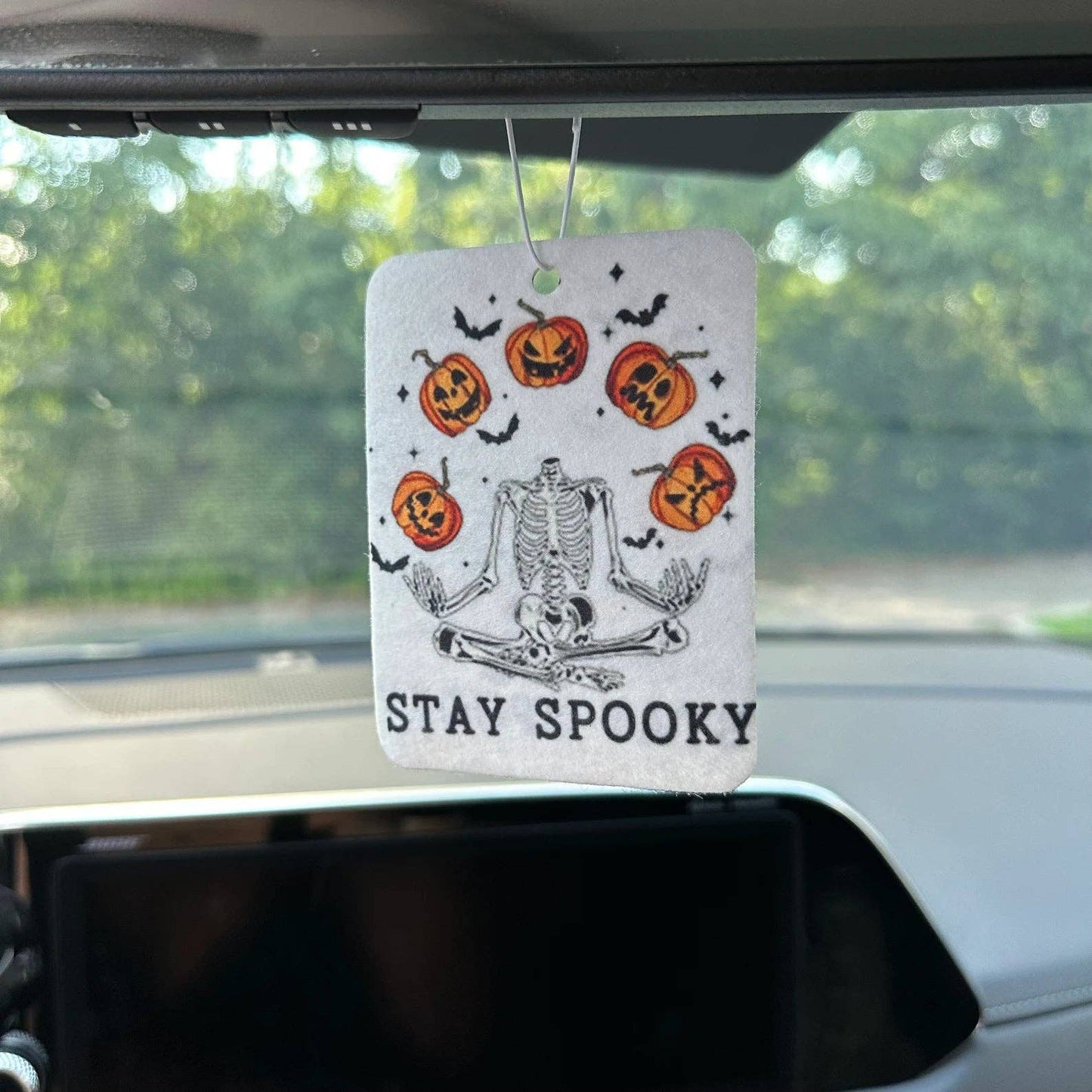 STAY SPOOKY CAR AIR FRESHENER (CANDY CORN)