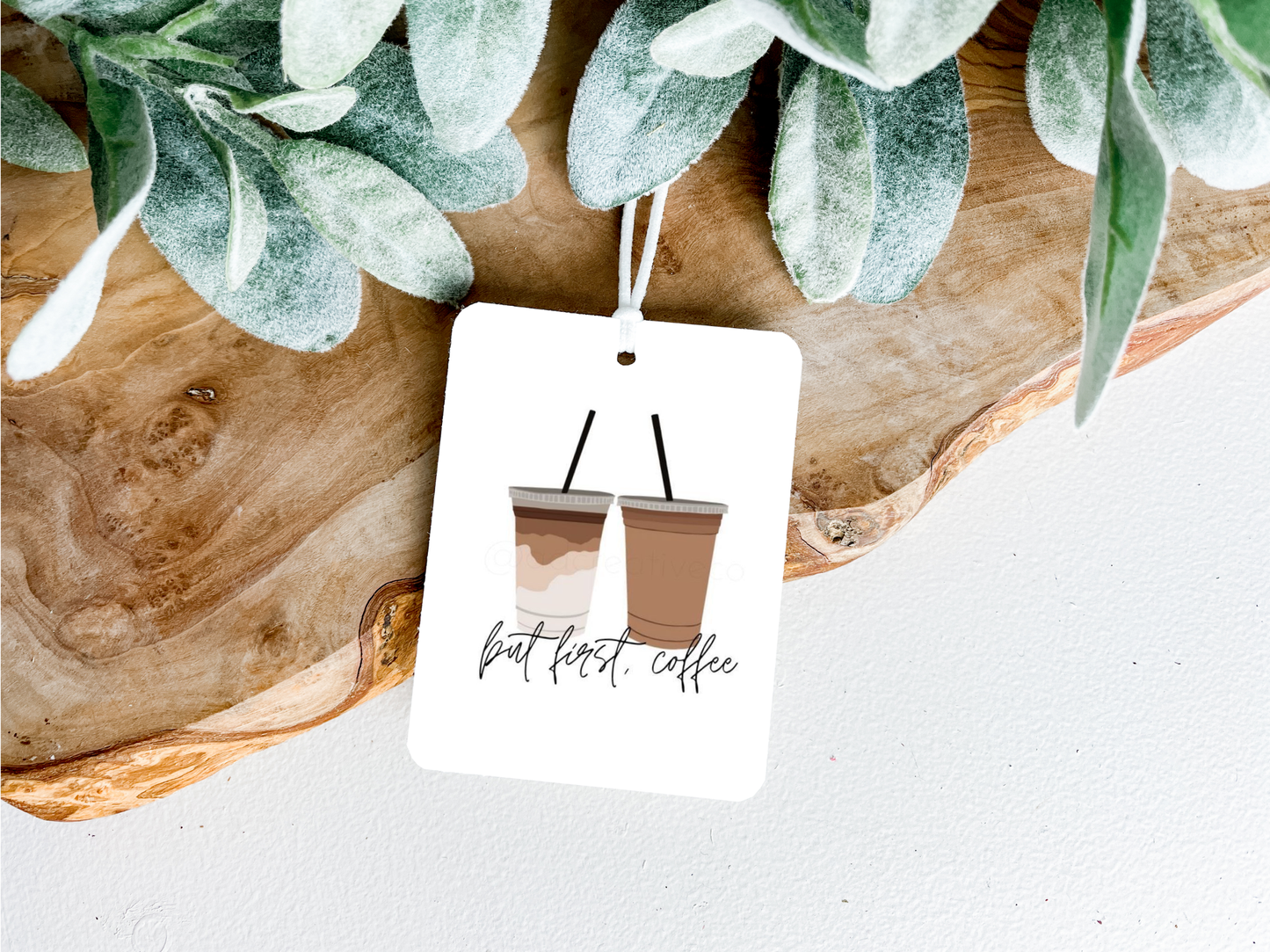 CAFFEINE CUTIE CAR AIR FRESHENER (VANILLA)