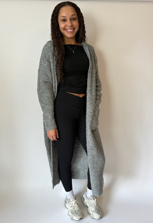 CAMRYN CARDIGAN (HEATHER GREY)