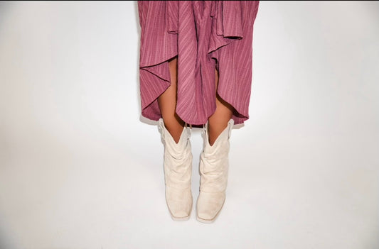 CHARLESTON GIRL BOOTIES  (WHITE OAK)