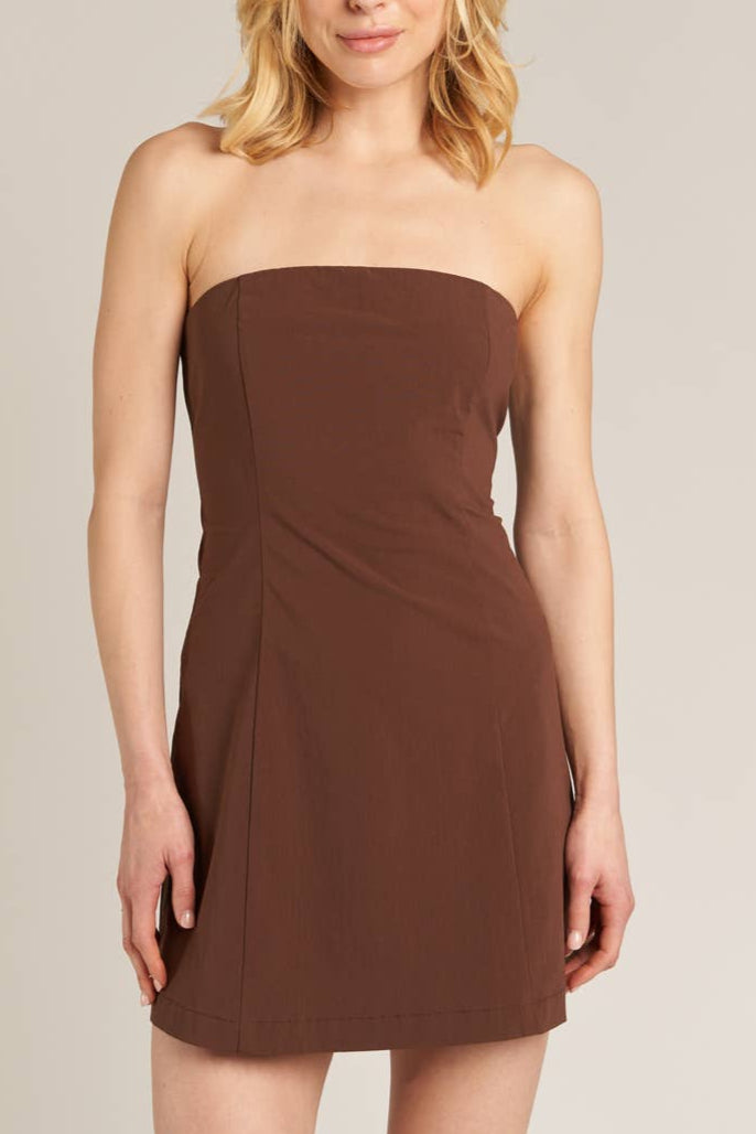 SWEET MOCHA MINI DRESS (DARK BROWN)