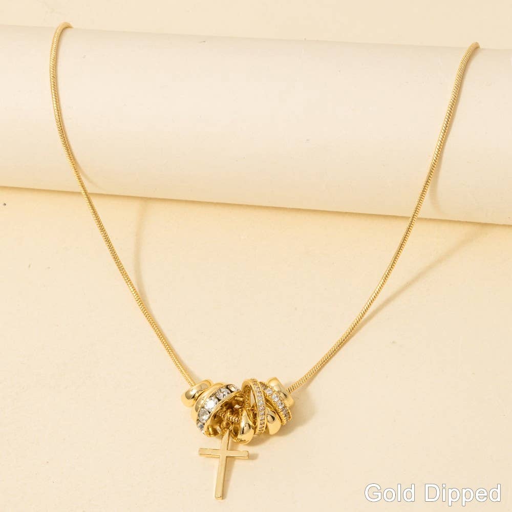 BY HIS TRUTH CROSS CHAIN (GOLD)