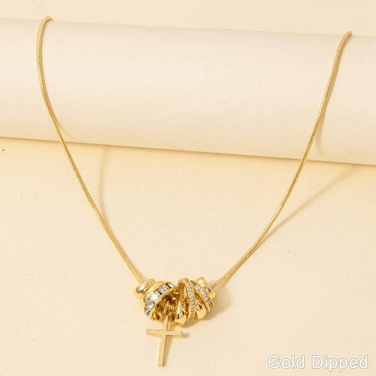 BY HIS TRUTH CROSS CHAIN (GOLD)